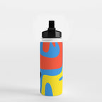 Bold and Colorful Mid Century Modern Kwaito Abstract Water Bottle Gallery Image 2