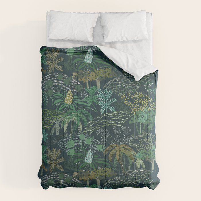 Italian landscape dark green Comforter Gallery Image 6