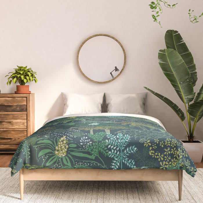 Italian landscape dark green Comforter Gallery Image 3