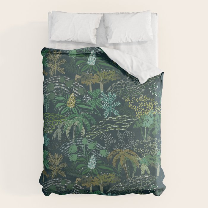 Italian landscape dark green Duvet Cover Gallery Image 6