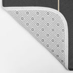 Geometric Shapes Black and White 6 Bath Mat Gallery Image 2