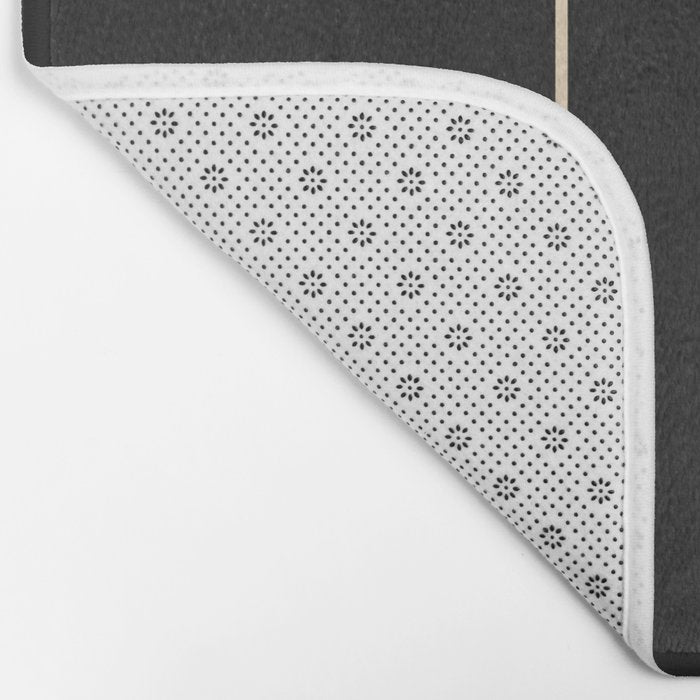 Geometric Shapes Black and White 6 Bath Mat Gallery Image 2