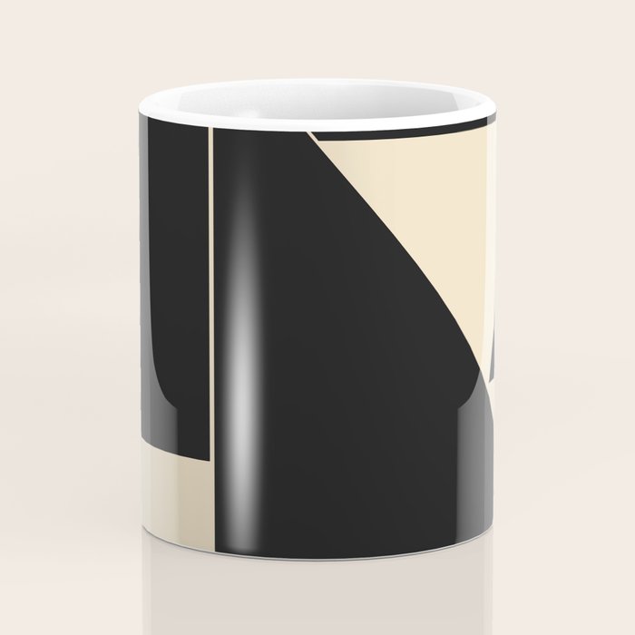 Geometric Shapes Black and White 6 Coffee Mug Gallery Image 4