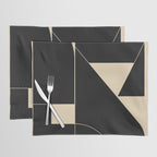 Geometric Shapes Black and White 6 Placemat Gallery Image 1