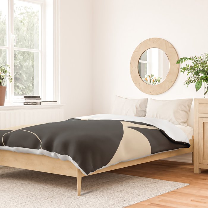 Geometric Shapes Black and White 6 Duvet Cover Gallery Image 2