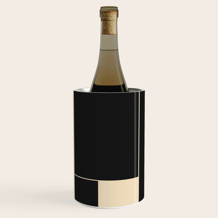 Geometric Shapes Black and White 6 Wine Chiller Gallery Image 2