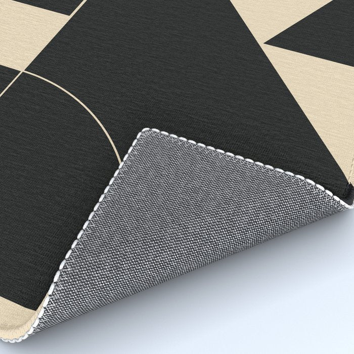 Geometric Shapes Black and White 6 Rug Gallery Image 4
