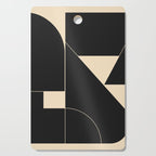 Geometric Shapes Black and White 6 Cutting Board Gallery Image 1