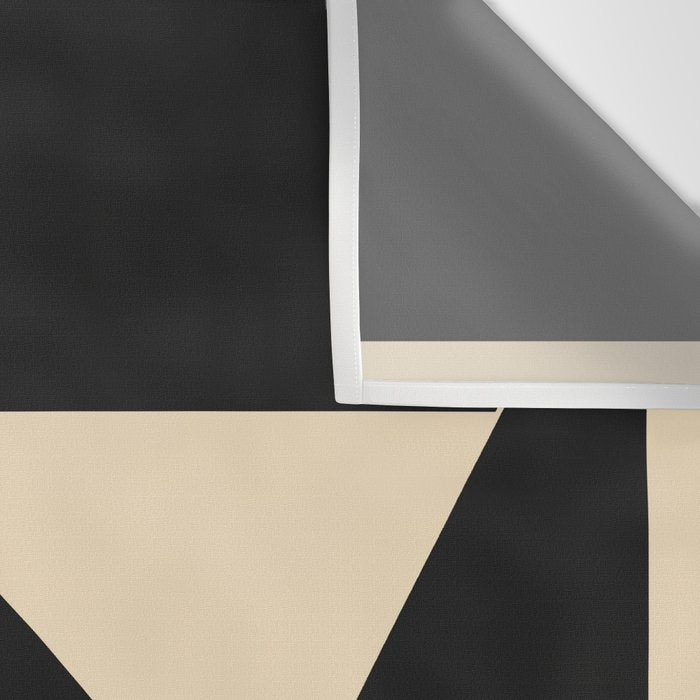 Geometric Shapes Black and White 6 Wall Tapestry Gallery Image 3