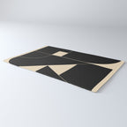 Geometric Shapes Black and White 6 Rug Gallery Image 3