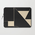 Geometric Shapes Black and White 6 Laptop Sleeve Gallery Image 1