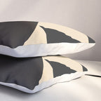 Geometric Shapes Black and White 6 Pillow Sham Gallery Image 3