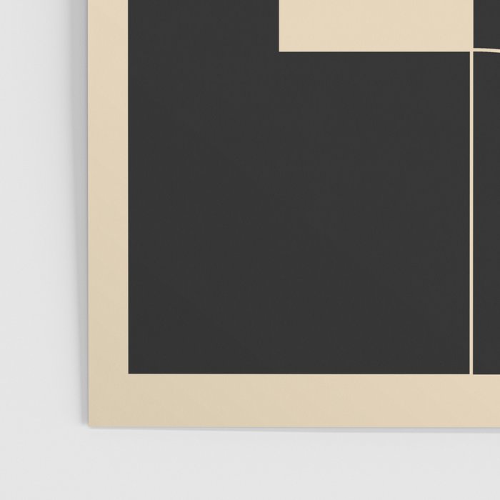 Geometric Shapes Black and White 6 Poster Gallery Image 3