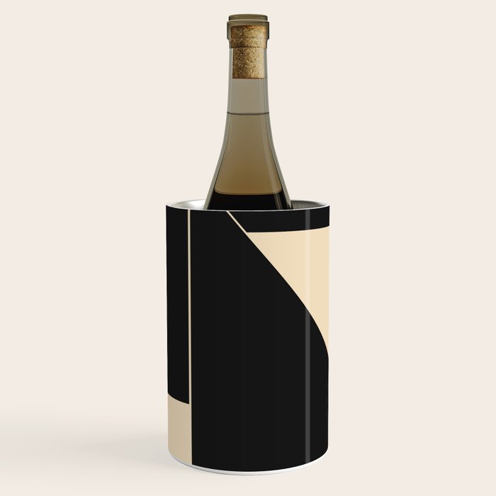 Geometric Shapes Black and White 6 Wine Chiller Gallery Image 1