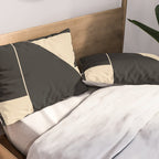 Geometric Shapes Black and White 6 Pillow Sham Gallery Image 2