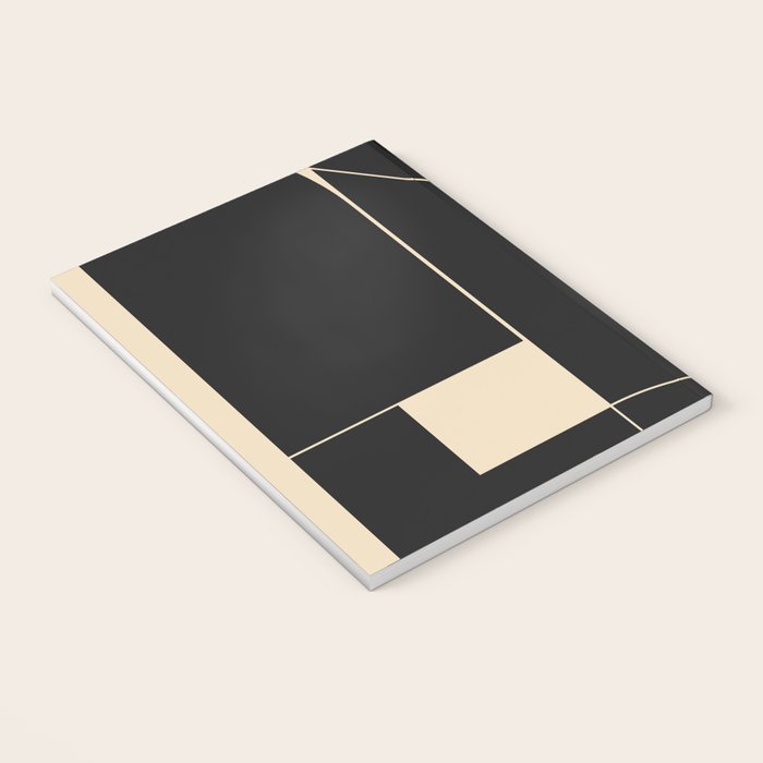 Geometric Shapes Black and White 6 Notebook Gallery Image 3