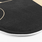 Geometric Shapes Black and White 6 Bath Mat Gallery Image 3