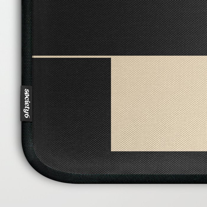 Geometric Shapes Black and White 6 Laptop Sleeve Gallery Image 3