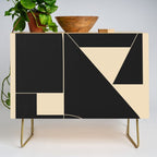Geometric Shapes Black and White 6 Credenza Gallery Image 1