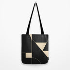 Geometric Shapes Black and White 6 Tote Bag Gallery Image 2