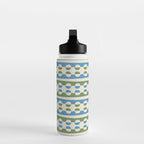 Dots and Lines - Blue and Green Water Bottle Gallery Image 3