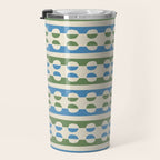 Dots and Lines - Blue and Green Travel Mug Gallery Image 3