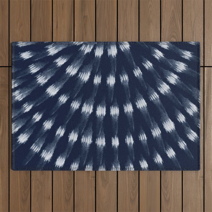Shibori tie dye I Outdoor Rug Gallery Image 1
