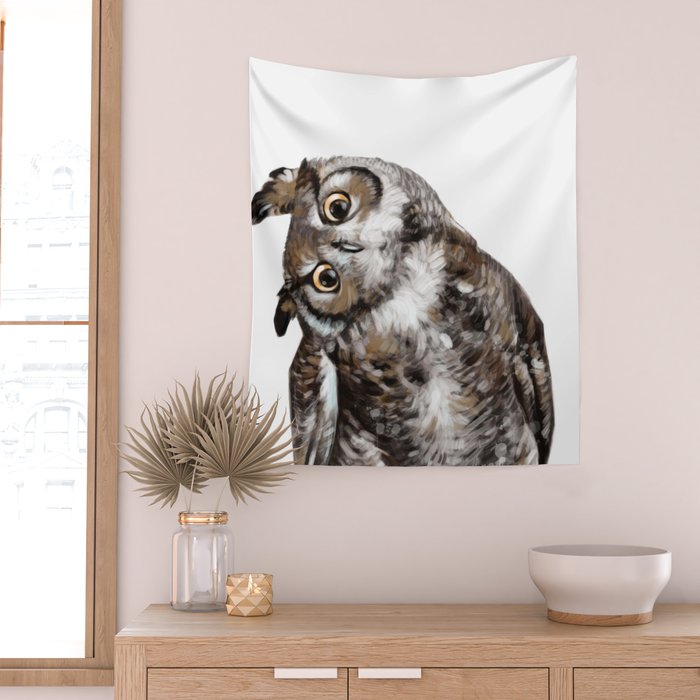 Owl Wall Tapestry Gallery Image 2