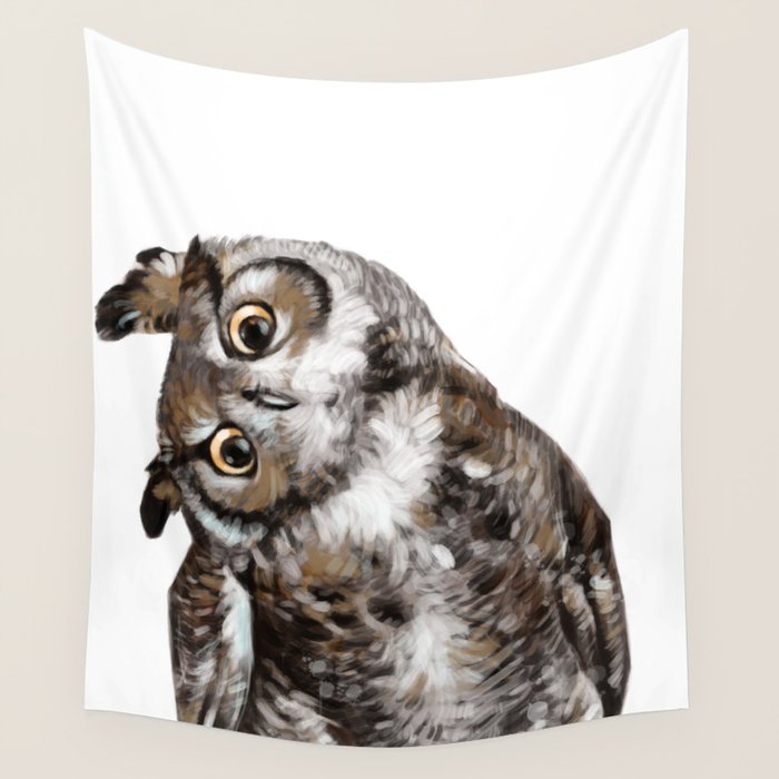 Owl Wall Tapestry Gallery Image 1
