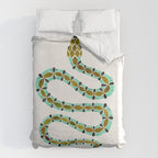Turquoise Serpent Duvet Cover Gallery Image 6