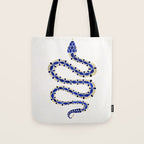 Navy & Gold Serpent Tote Bag Gallery Image 1