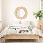 Emerald & Gold Serpent Duvet Cover Gallery Image 3