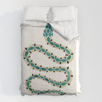 Emerald & Gold Serpent Duvet Cover Gallery Image 6