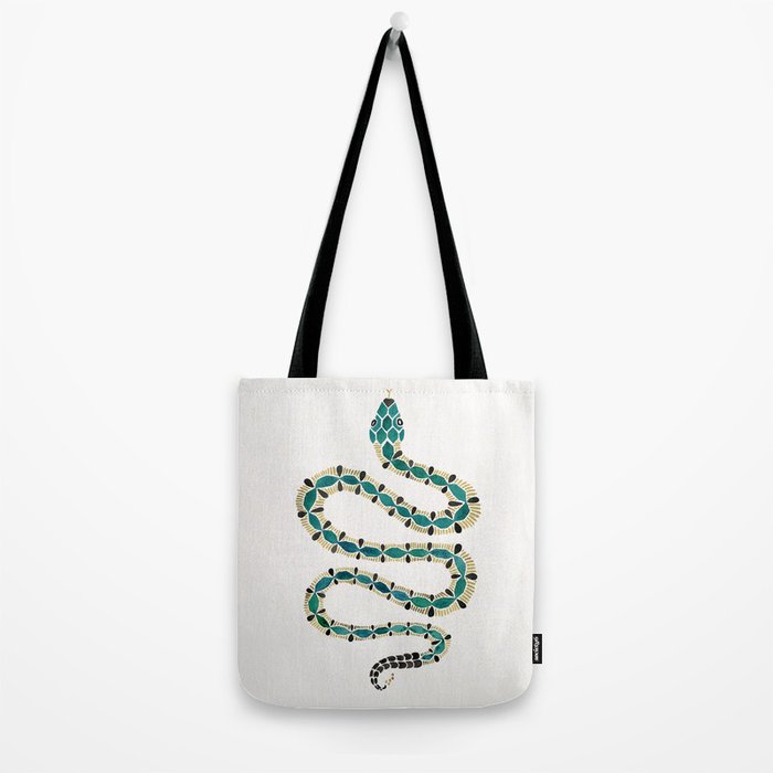 Emerald & Gold Serpent Tote Bag Gallery Image 2