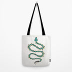 Emerald & Gold Serpent Tote Bag Gallery Image 2