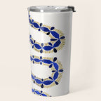 Navy & Gold Serpent Travel Mug Gallery Image 2