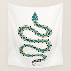 Emerald & Gold Serpent Wall Tapestry Gallery Image 4