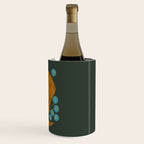 Playful Tabby and Blue Flowers Wine Chiller Gallery Image 3