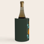 Playful Tabby and Blue Flowers Wine Chiller Gallery Image 2