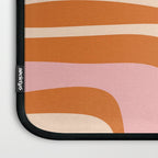 Mid-Century Modern Palm Springs Abstract Pattern Pink Orange Cream Laptop Sleeve Gallery Image 3