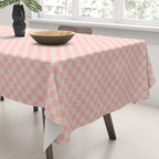 Check VII - Pink â Checkerboard Print Tablecloth Gallery Image 3