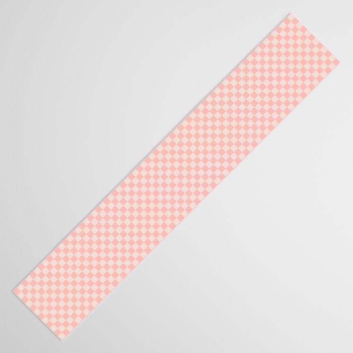 Check VII - Pink â Checkerboard Print Table Runner Gallery Image 3