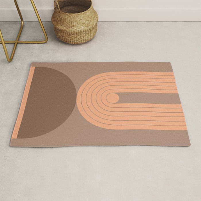 Abstraction_Balance_Round_Bohemian_Shape_Minimalism_001 Rug Gallery Image 1
