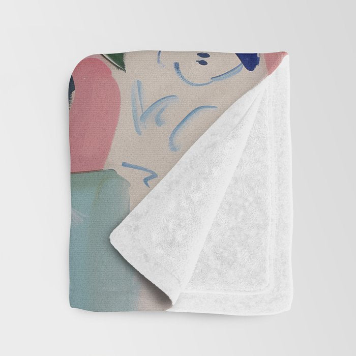 Dreamy Muse in Bloom  Throw Blanket Gallery Image 3