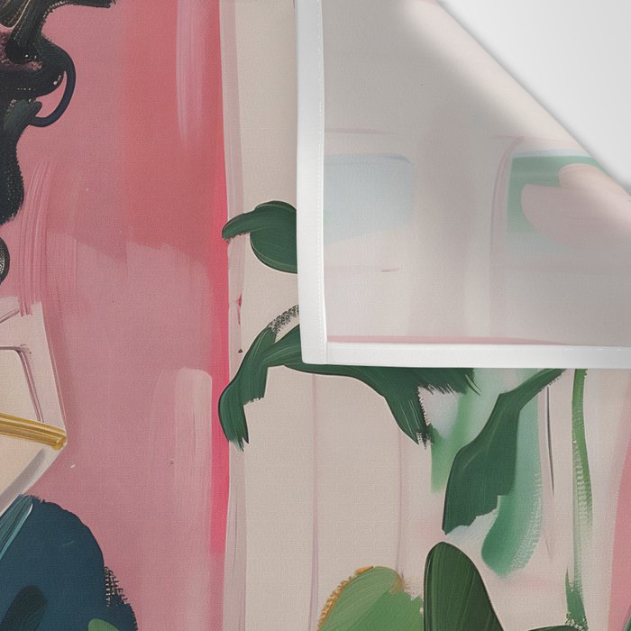 Dreamy Muse in Bloom  Wall Tapestry Gallery Image 3