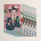 Dreamy Muse in Bloom  Wrapping Paper Gallery Image 3