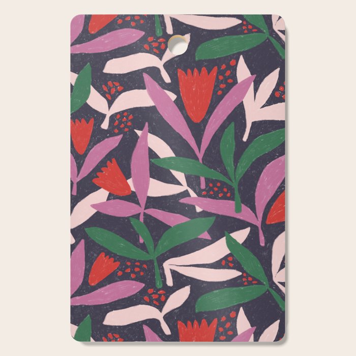 Hand Drawn Florals #2 Cutting Board Gallery Image 1