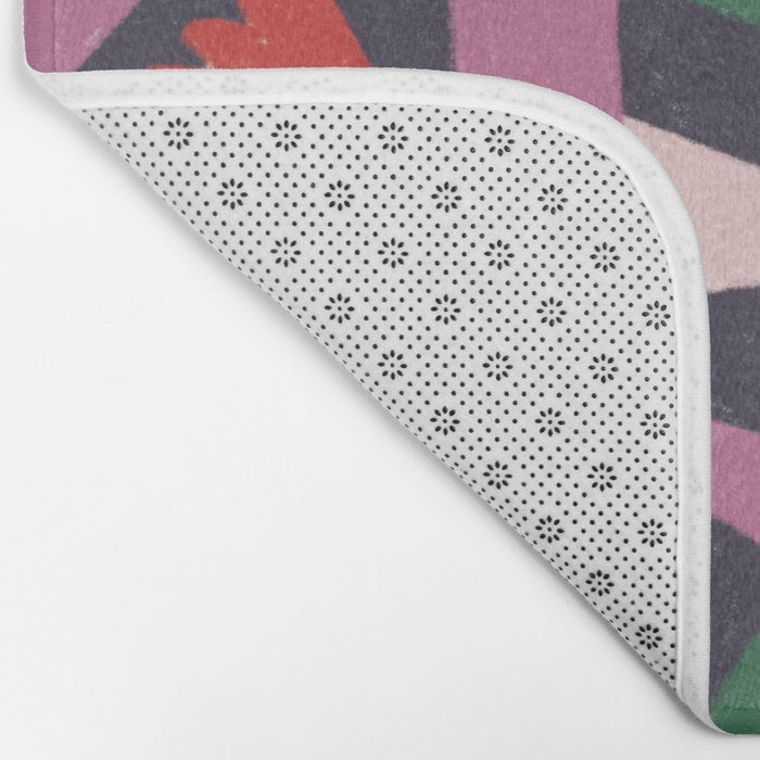 Hand Drawn Florals #2 Bath Mat Gallery Image 2