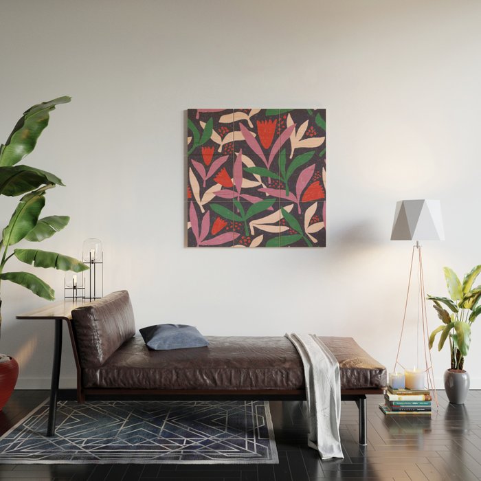 Hand Drawn Florals #2 Wood Wall Art Gallery Image 2
