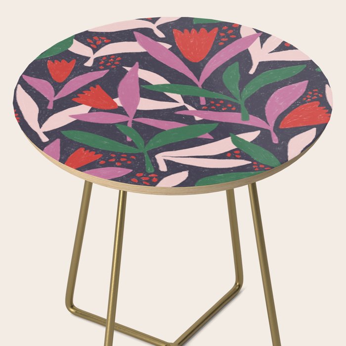 Hand Drawn Florals #2 Side Table Gallery Image 2
